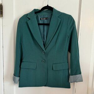 NY&Co 7th Avenue Suiting Collection Dark Green Blazer - Size 2